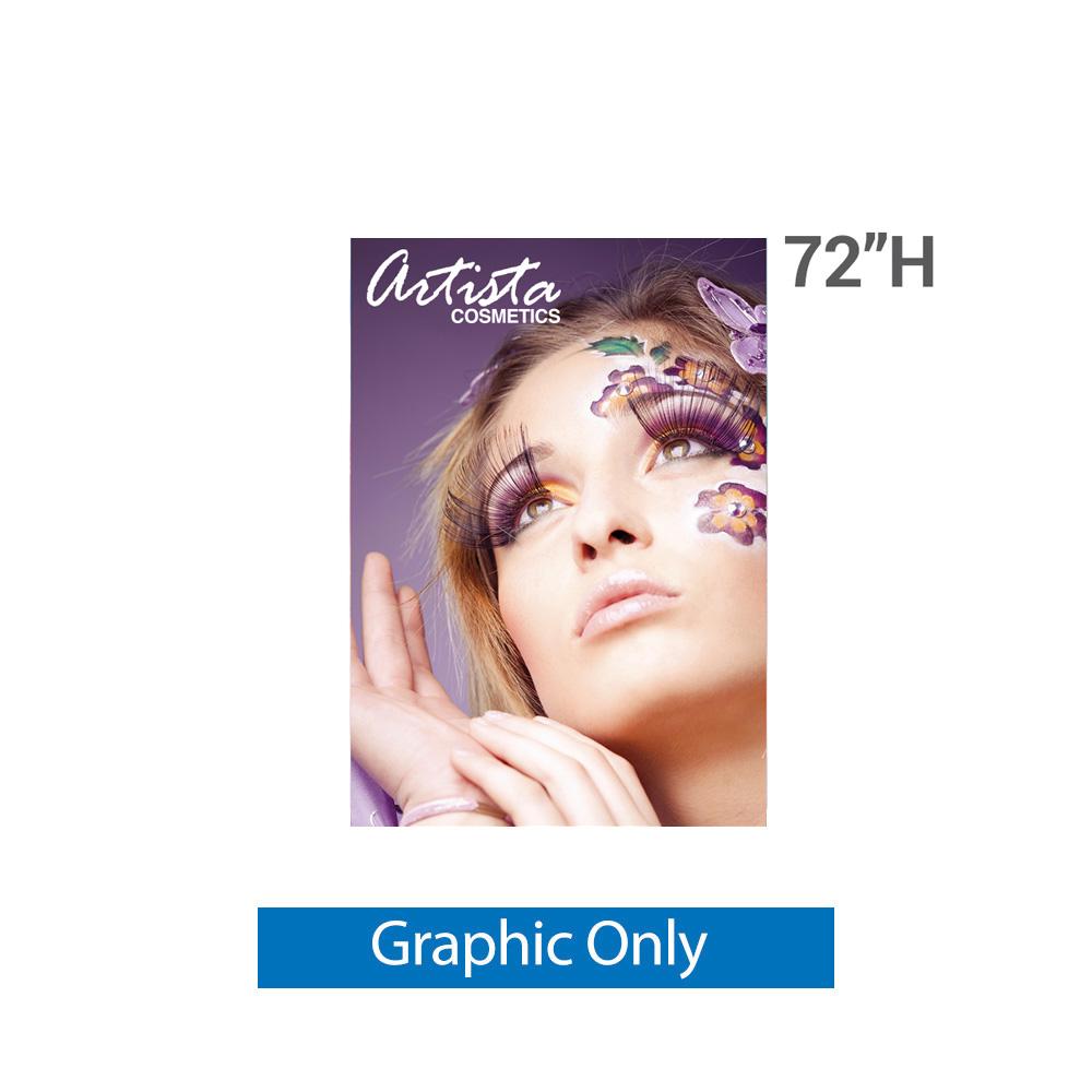 48 in. SilverStep Retractable Banner Stand — Graphic Only / 72 inches